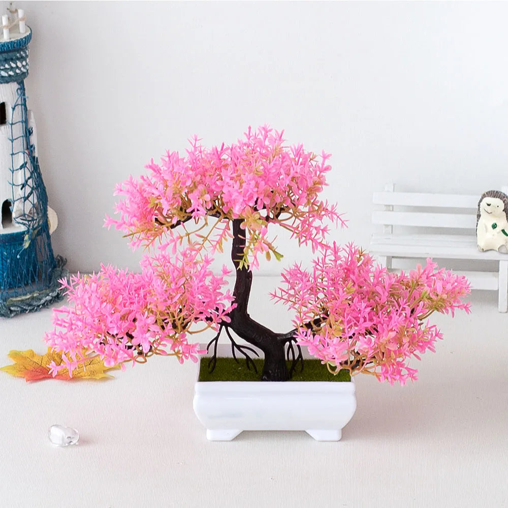 Small Potted Bonsai Artificial Plant