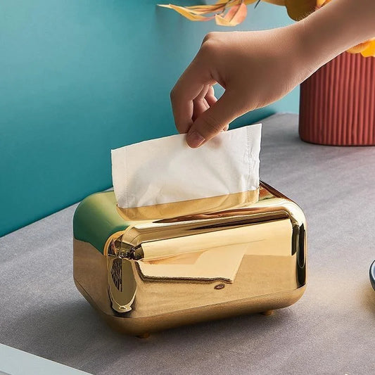 Luxury Metal Tissue Box and Napkin Holder