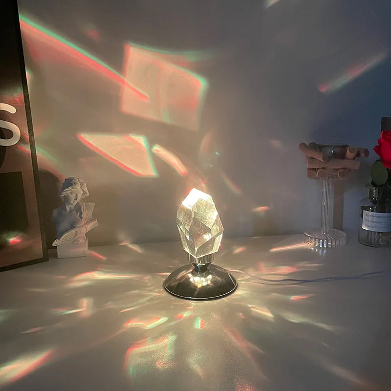 16-Color RGB Crystal Table Lamp