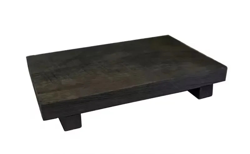 Wooden Pedestal Vanity Stand and Storage Tray