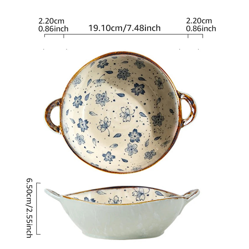Ceramic Bowl with Handle