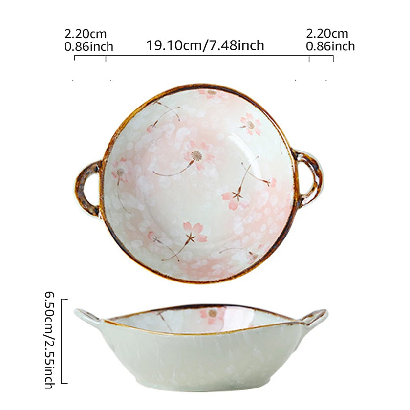 Ceramic Bowl with Handle