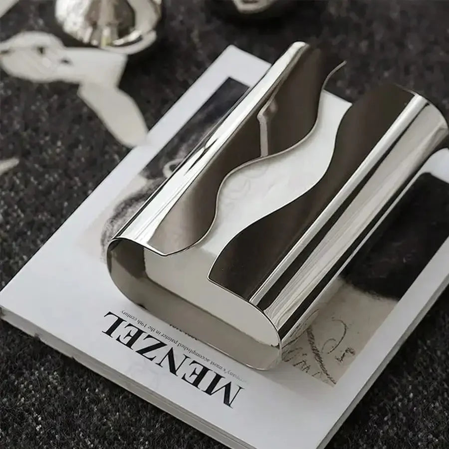 Nordic Mirror Finish Stainless Steel Tissue Case