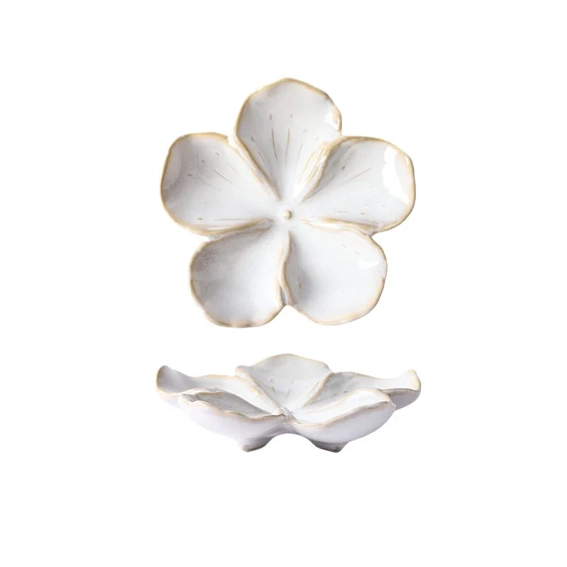 Flower Shaped Ceramic Dipping Sauce Dish
