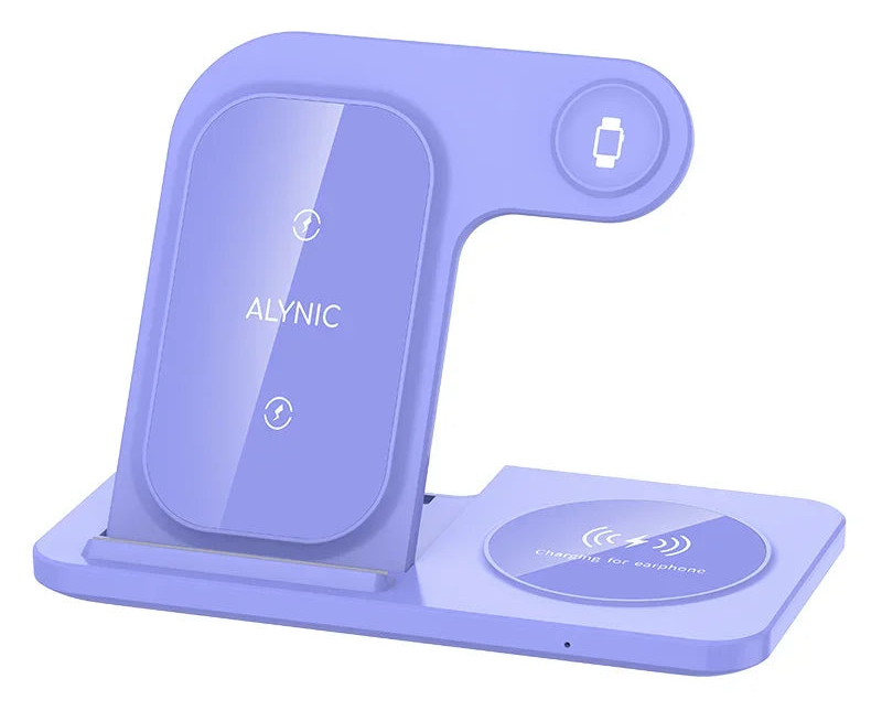 3-in-1 Foldable Wireless Charger Stand 200W – iPhone, Apple Watch & AirPods
