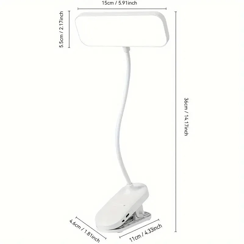 Clip-on LED USB Charging Desk Lamp
