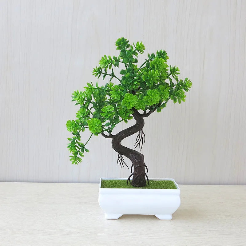 Small Potted Bonsai Artificial Plant