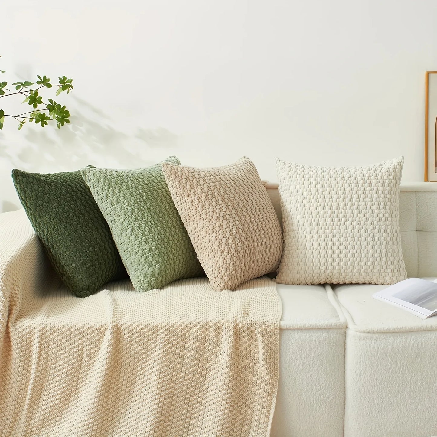 Corduroy Throw Pillow Cover