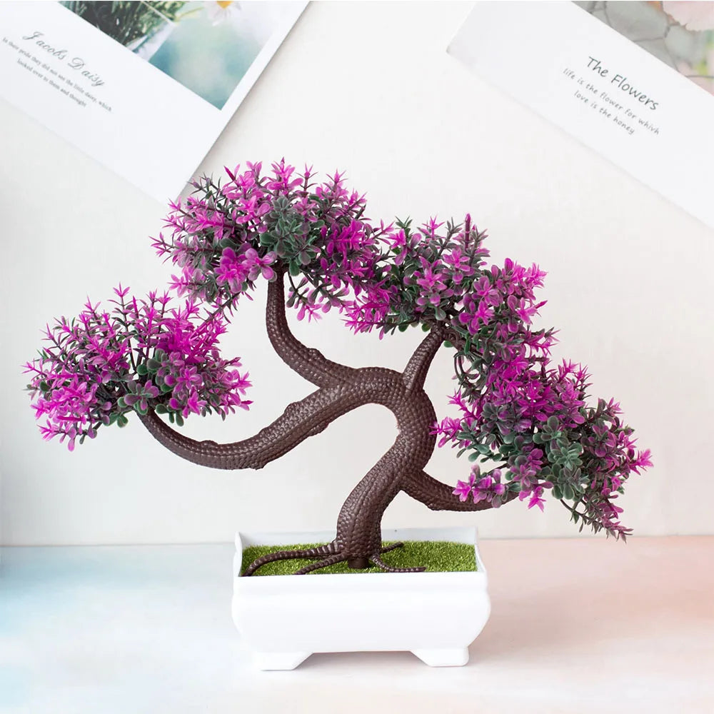 Small Potted Bonsai Artificial Plant