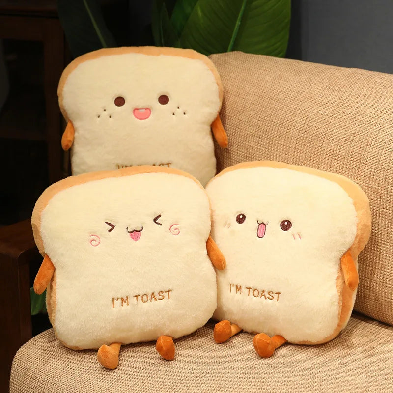 Plush Bread Pillow Soft Toast Cushion