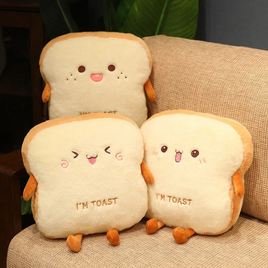 Plush Bread Pillow Soft Toast Cushion