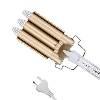 Ceramic Triple-Barrel Hair Waver & Curling Iron