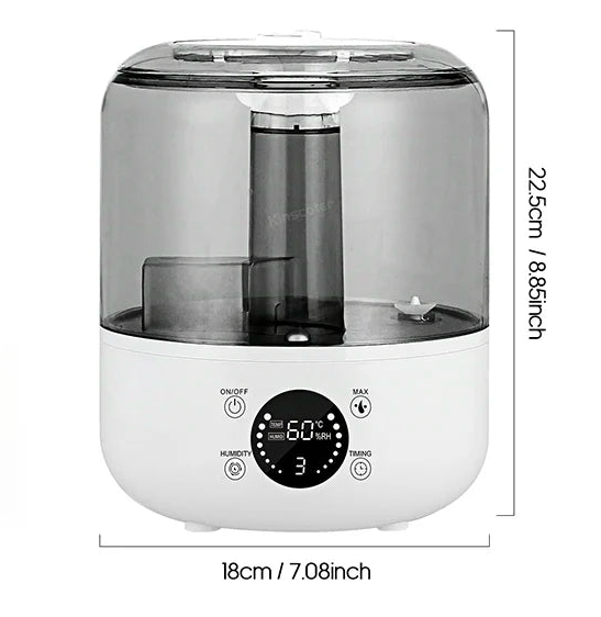 3L Silent Air Humidifier – Large Capacity with Remote & Timer