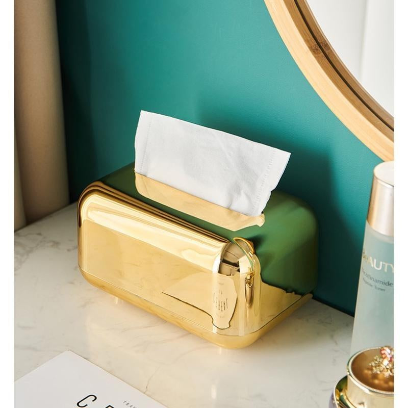 Luxury Metal Tissue Box and Napkin Holder