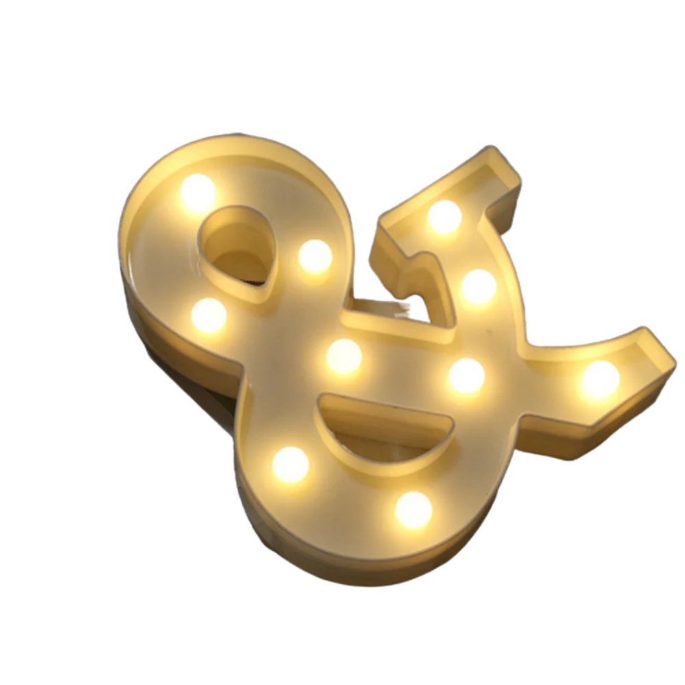 Luminous LED Alphabet and Number Lights