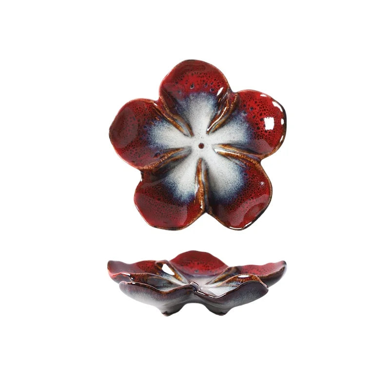 Flower Shaped Ceramic Dipping Sauce Dish