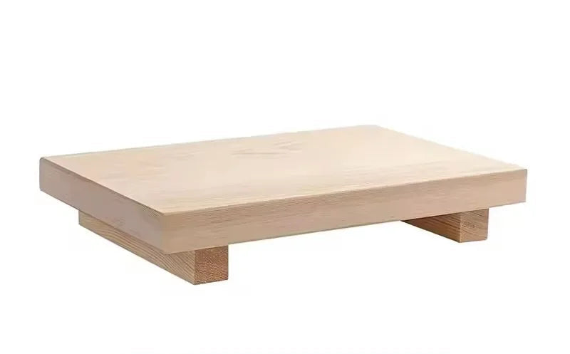 Wooden Pedestal Vanity Stand and Storage Tray