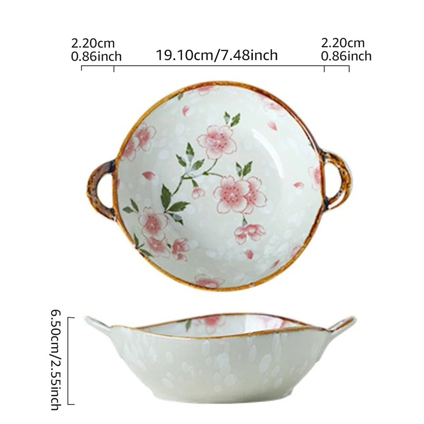 Ceramic Bowl with Handle