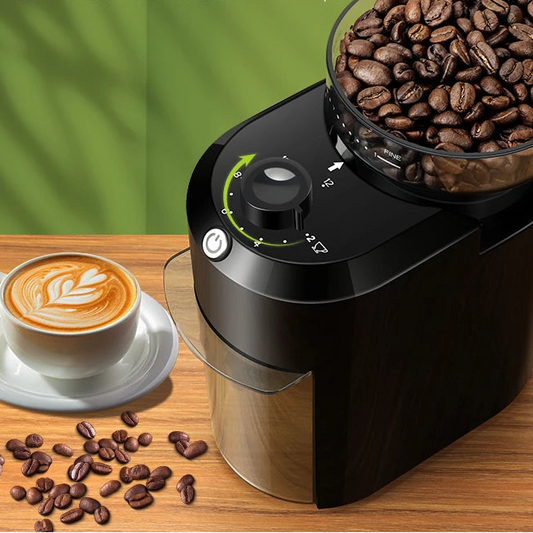 Electric Burr Coffee Grinder – Adjustable Conical Mill with 28 Grind Settings