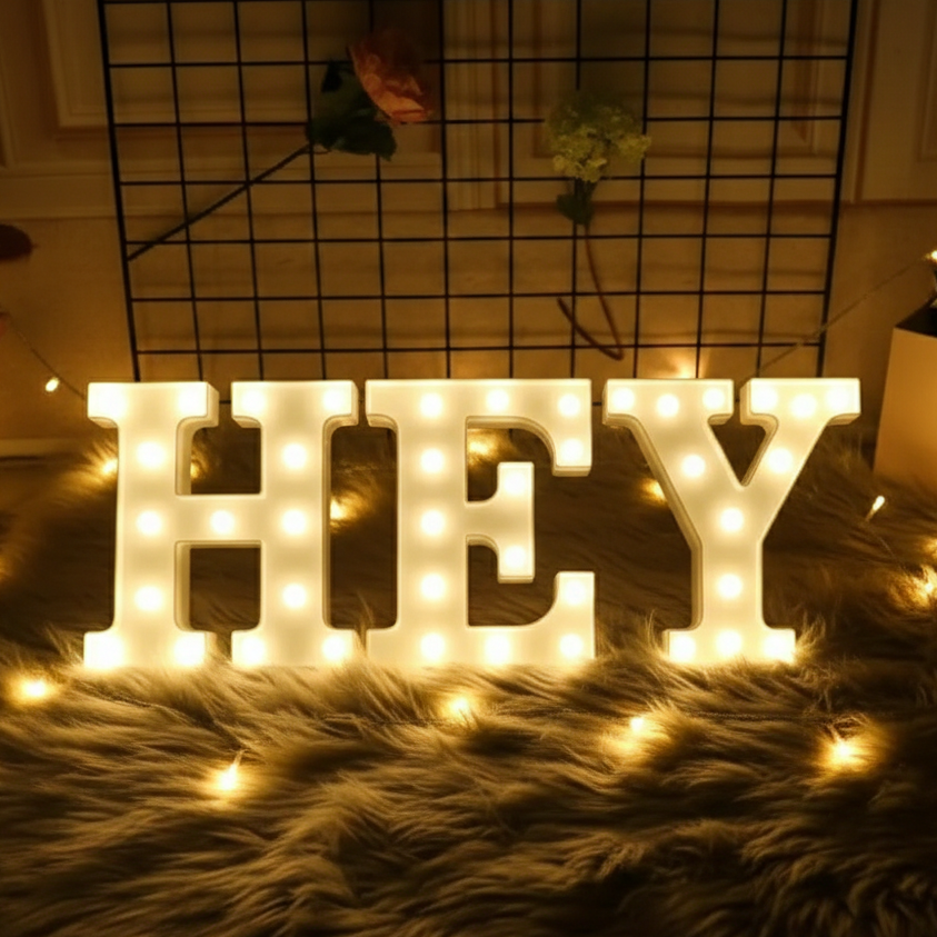 Luminous LED Alphabet and Number Lights